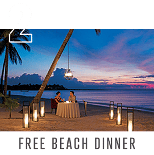Free beach dinner of couple on beach Free beach dinner of couple on beach